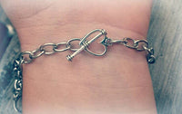 Rhinestone Scissors Bracelet - Hairdresser - Cosmetologist - Hair Stylist - Cosmetology - Beauty School Gift - Heart Clasp