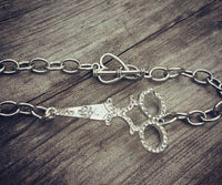 Rhinestone Scissors Bracelet - Hairdresser - Cosmetologist - Hair Stylist - Cosmetology - Beauty School Gift - Heart Clasp