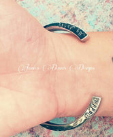 SALE! Cremation Bangle - Urn Bracelet - Personalized - Custom Urn Jewelry - Memorial Jewelry - Daddy My Angel - Cremation Bracelet