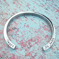 SALE! Cremation Bangle - Urn Bracelet - Personalized - Custom Urn Jewelry - Memorial Jewelry - Daddy My Angel - Cremation Bracelet