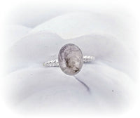 Sterling Silver Oval Rope Twisted Band Cremation Ring