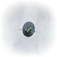 Sterling Silver Oval Rope Twisted Band Cremation Ring