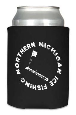 Northern Michigan Ice Fishing Can Cooler