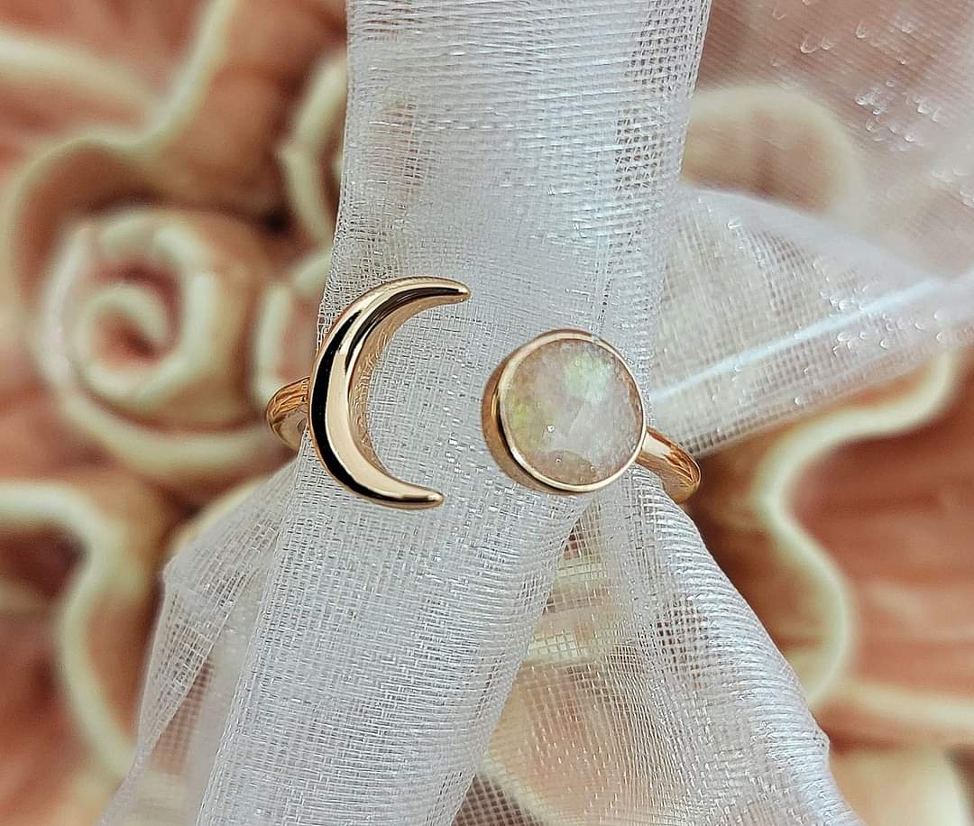 Moon Cremation Ring