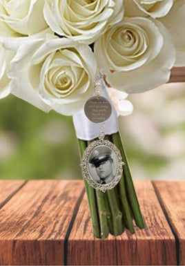 Photo Bouquet Charm for Wedding - Memorial Charm