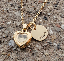 Personalized Tiny Heart Cremation Locket