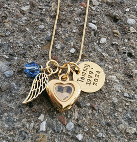 Personalized Tiny Heart Cremation Locket