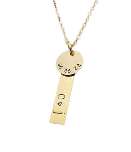 Personalized Bar Necklace