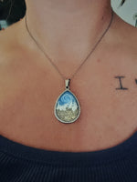 
              Teardrop Beach Cremation Necklace Made with your loved one's actual ashes
            