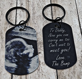 Ultrasound Sonogram Keychain for Daddy