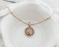 
              Rose Gold Cubic Zirconia Cremation Necklace
            