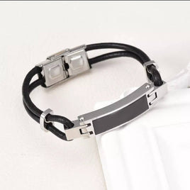 SALE- Leather Cremation Bracelet
