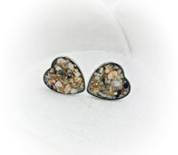 
              Heart Stud Cremation or Breast Milk Earrings
            
