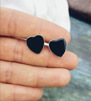 
              Heart Stud Cremation or Breast Milk Earrings
            