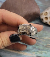 
              Men's Cremation Ring Made with Ashes
            