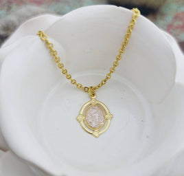 Oval Cremation Necklace - Pet Loss Necklace Ashes Jewelry Memorial Jewelry - Pet Cremation Jewelry Memorial Keepsake Gold Urn Necklace