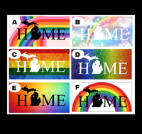 
              Michigan Rainbow License Plate
            