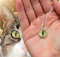 
              Custom Cat or Pet Eye Necklace
            