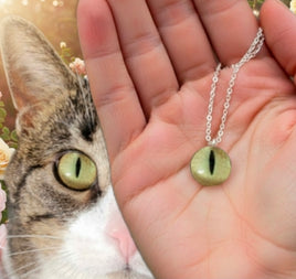 Custom Cat or Pet Eye Necklace