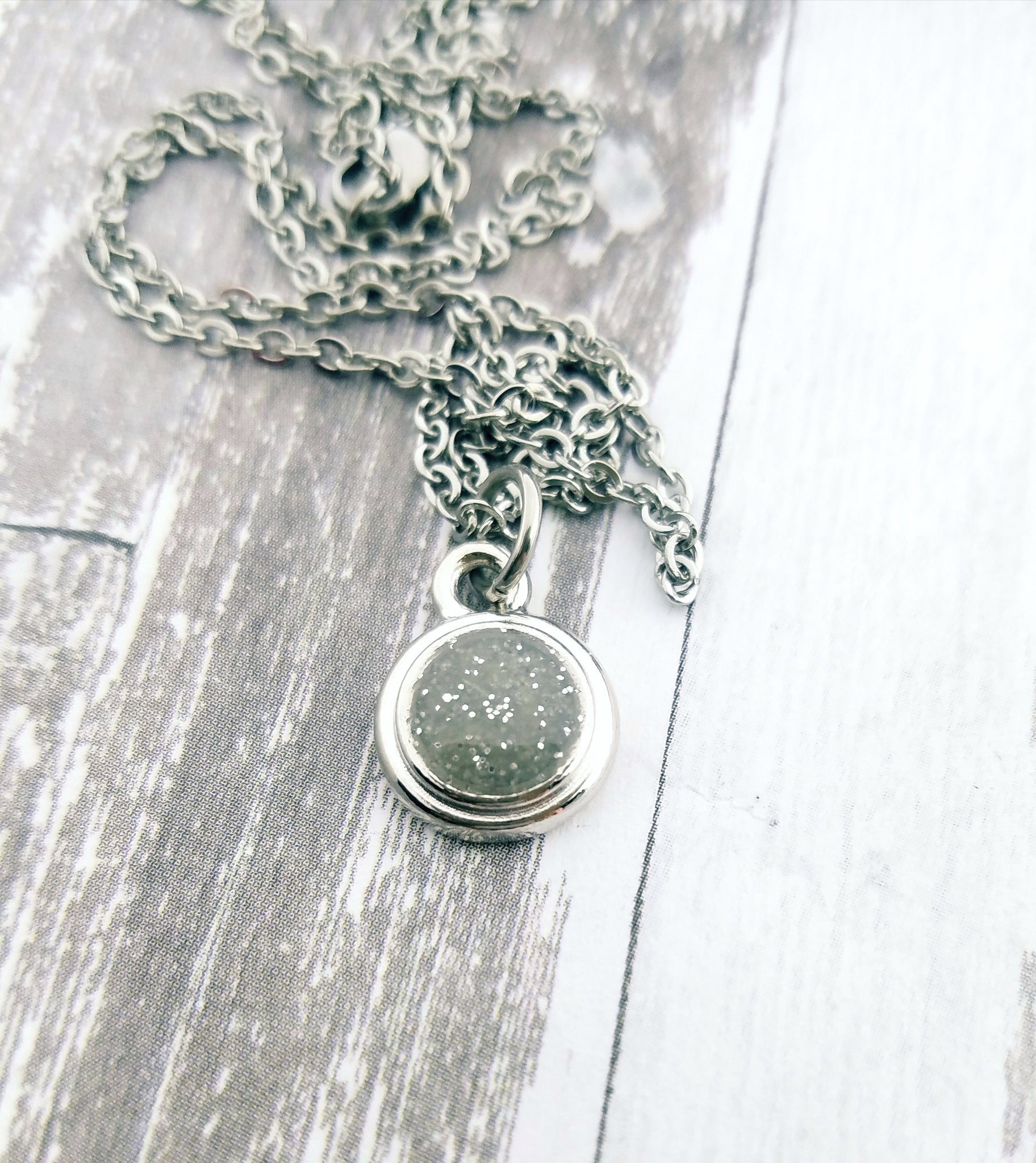 Pet Cremation Necklace Made with Ashes Infused| Payton Leigh Treasures