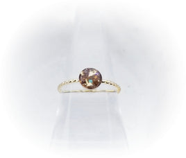 14k Gold 6mm Cremation Rope Ring