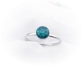 Stainless Steel Cremation Ring/6mm stone