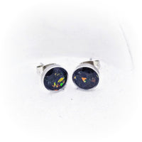 
              Cremation or Breast Milk Stud Earrings Made With Ashes
            