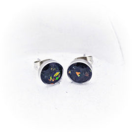 Cremation or Breast Milk Stud Earrings Made With Ashes