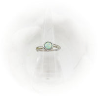 
              Sterling Silver 6mm Opalescent Cremation Ring
            