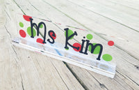 
              Personalized Teacher Name Plate
            