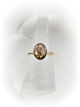 14k Gold Filled 8x10mm Oval Cremation Ring