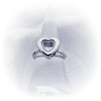 
              SALE- Heart Cremation Ring - Locket Ring
            