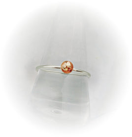 Sterling Silver 4mm Cremation Ring