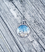 
              Beach Cremation Necklace Made with your loved one's actual ashes
            