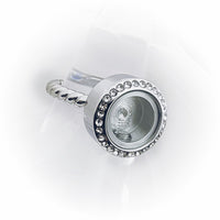 
              Round Cremation Ring - Locket Ring
            