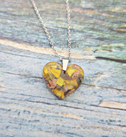 
              Heart Preserved Flower Necklace
            