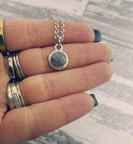 Pet Cremation Necklace Made with Ashes Infused