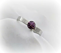 
              4mm Wide Band Birthstone Cremation Ring
            