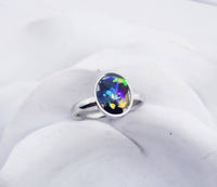 
              Actual Flower 8x10mm Oval Ring
            