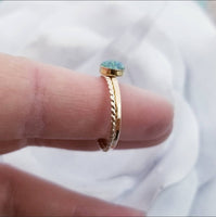 
              14k Gold or Rose Gold 6mm Cremation Rope Ring
            