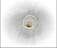 
              Sterling Silver Full Moon Karma Design Cremation Ring
            