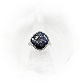 Square Abstract Cremation Ring