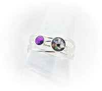 
              Double Cremation Ring- Sterling Silver
            