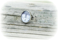 
              SALE* Sterling Silver Photo Ring - Custom Made - Any Photo! - Memorial Keepsake - Child Loss Gift - Hammered Ring
            