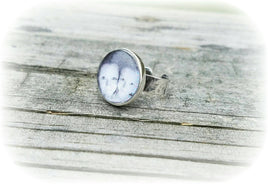 SALE* Sterling Silver Photo Ring - Custom Made - Any Photo! - Memorial Keepsake - Child Loss Gift - Hammered Ring