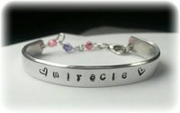 
              Baby/Child/Toddler bracelet Keepsake- Personalized with name,  saying, date: up to 15 characters* Say what you want
            
