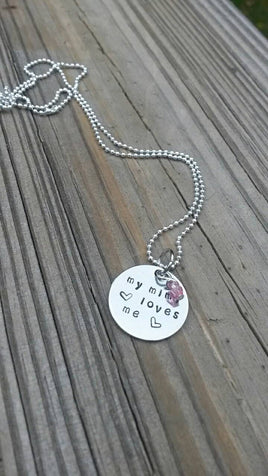 My Mimi Nana Loves Me*Personalized with birthstones/words of your choice*Grand daughter