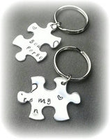 
              Set of 2 Aluminum You're my person puzzle piece Keychains*
            
