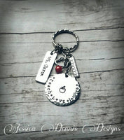 
              Teacher Keychain * Teach Love Inspire * Apple * Texturized  * Teacher Gift * Personalized * End of the year gift
            