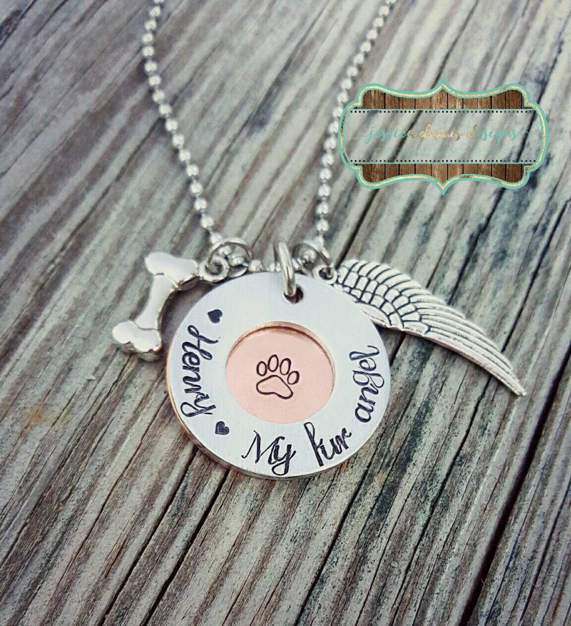 Personalized Dog Necklace at Custom Paw Jewelry Shop
